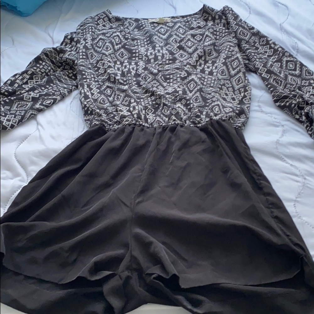 Black shorts romper
